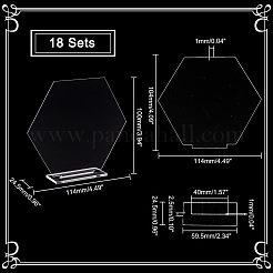 Tischschildhalter aus Acryl&nbsp;DIY-WH0374-22