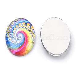 Cabochons di vetro flatback per i progetti fai da te&nbsp;GGLA-S034-30x20-066