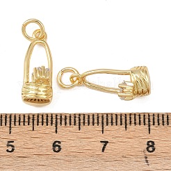 Ottone micro spianare pendenti zirconi&nbsp;KK-G544-47G