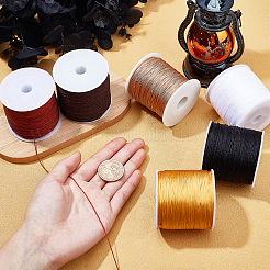 6 rouleau de fil de nylon bicolore pour la fabrication de bijoux en perles&nbsp;NWIR-PH0001-88
