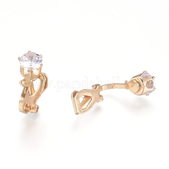 Bagues d'oreilles unies en laiton&nbsp;KK-L198-011G