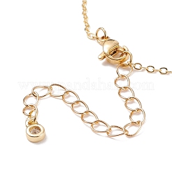 Perla naturale e stella di conchiglia con collane pendenti con perline malocchio&nbsp;NJEW-JN03898-02