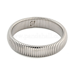 Bracelets à ressort en acier inoxydable 304 anti-ternissement pour femmes et hommes&nbsp;BJEW-U003-02F-P