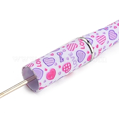 Tema san valentino motivo a cuore in plastica con penna a sfera in ferro&nbsp;FIND-D032-01A