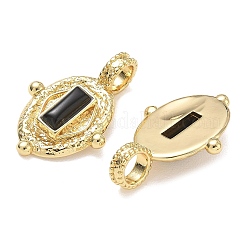 Placage en rack pendentifs en zircone cubique pavés de laiton&nbsp;CU-CBA01AA-04G