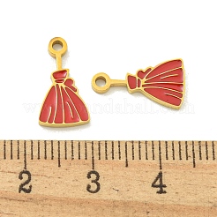 Colgantes de acero inoxidable 304 esmaltados con revestimiento iónico (IP) para Halloween&nbsp;STAS-M011-01A