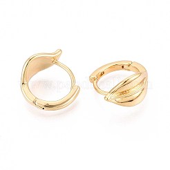 Pendientes de aro de latón&nbsp;EJEW-T047-96G