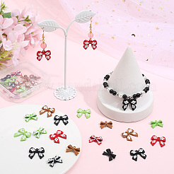 Bowknot 32 Stück 8 Stile Legierung Anhänger & Stecker Charms Zubehörse Kits&nbsp;DIY-SC0029-60