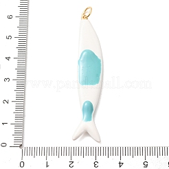 Große Anhänger aus Messing mit Emaille&nbsp;KK-CBA2F11-02G-03
