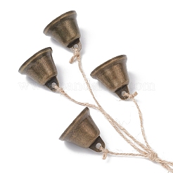Eisen Glocke Anhänger Dekorationen&nbsp;HJEW-JM04521