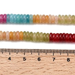 Gefärbt natürlichen weißen Jade Perlen Stränge&nbsp;X-G-H333-02B