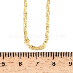 2.5 mm Messing-Mariner-Gliederketten-Halsketten für Damen und Herren&nbsp;NJEW-L012-11G