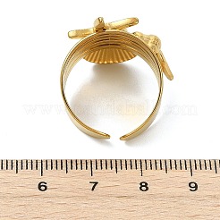 Offene Manschettenringe aus 304 Edelstahl für Damen&nbsp;RJEW-K293-06G