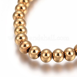201 bracelets extensibles en acier inoxydable&nbsp;BJEW-F363-01G