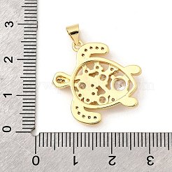 Colgante micropavé cubic zirconia de latón&nbsp;KK-I359-16G-04