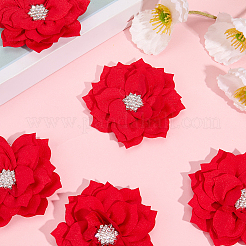 Accessori ornamentali in poliestere e strass&nbsp;DIY-WH20063-015B