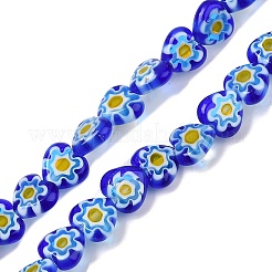 Handgemachte Millefiori Bunte Malerei Perlen Stränge&nbsp;LAMP-G166-15E