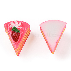 Cabochon decodificati in resina a forma di torta triangolare&nbsp;CRES-R183-23B