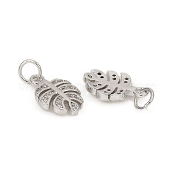 Adornos de latón micropavé de circonia cúbica&nbsp;X-ZIRC-L096-05P