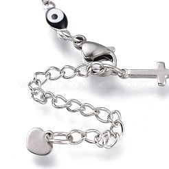Bracelets à maillons en acier inoxydable 304&nbsp;BJEW-M203-06P-A
