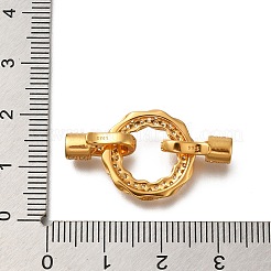 925 Faltschließe aus klarem Zirkonia in Mikropavé-Optik aus Sterlingsilber&nbsp;STER-M018-02G