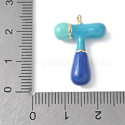 Pendentifs d'émail en laiton &nbsp;KK-E093-03G-T-01