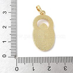 Messing pflastern natürliche weiße Muschel Religion Anhänger&nbsp;KK-S522-23G-D