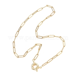 Colliers à chaîne trombone en acier inoxydable 304 pour femmes&nbsp;NJEW-JN06034-01