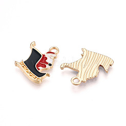 Pendenti placcati oro della lega dello smalto&nbsp;ENAM-T009-88-RS
