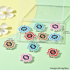 10 Stück 5 Farben Silikon-Fokalperlen&nbsp;SIL-CJ0001-57