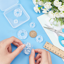 6 Stück 6 Größen Schneeflockenform Polymer Clay Ohrring-Charms-Anleitung&nbsp;TOOL-BC0002-30