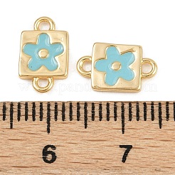 Ciondoli connettore in ottone smaltato&nbsp;KK-H078-03A-G02