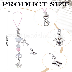 1 bracelet en alliage pour téléphone portable pour femme&nbsp;HJEW-LP0001-35