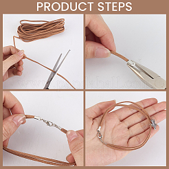 Kit fai da te per realizzare bracciali e collane in cordino scamosciato sintetico&nbsp;DIY-CL0002-48
