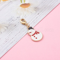 Pendentifs en alliage d'émail sur le thème de Noël&nbsp;HJEW-JM00457-01