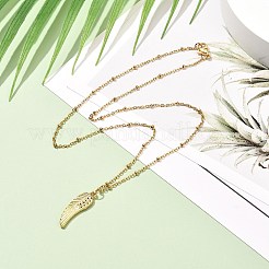 Collane con ciondolo ala e croce e cuore e stella per ragazze e donne&nbsp;NJEW-JN03688