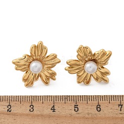 Pendientes de botón de acero inoxidable 304&nbsp;EJEW-Z084-05G-03