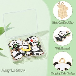 18pcs 9 pendentifs en émail en alliage de style&nbsp;ENAM-CJ0005-80