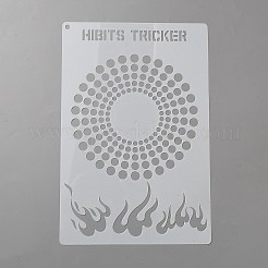 24 Blatt Zeichenschablonen-Set aus Kunststoff&nbsp;AJEW-WH20004-03B
