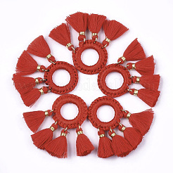 Anhänger aus Quasten aus Polycotton (Polyester-Baumwolle)&nbsp;FIND-Q077-M