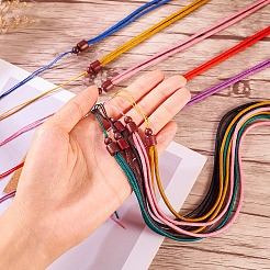 16 Stück 8 Farben Polyesterschnur Halsketten machen&nbsp;MAK-TA0001-19