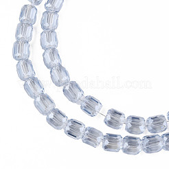 Placcare trasparente perle di vetro fili&nbsp;EGLA-N002-32