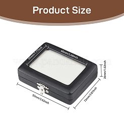 Boîtes de rangement en similicuir PU à motif diamant&nbsp;AJEW-WH0817-035