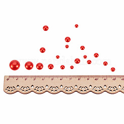 Perlkuppel-Cabochons aus Kunstleder mit 1 Box&nbsp;SACR-PH0001-09