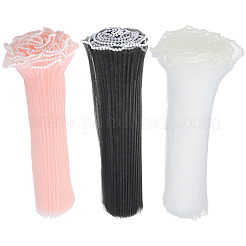 3 sachet de 3 couleurs de papier d'emballage de bouquet de fleurs en organza&nbsp;DIY-CY0001-79