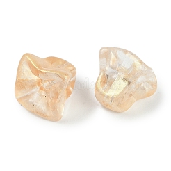 Perles de verre transparentes peintes en aérosol&nbsp;GLAA-H035-03C