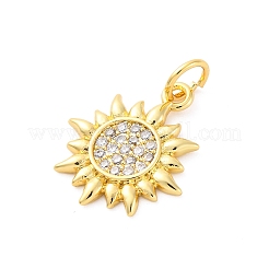 Colgante micropavé cubic zirconia de latón&nbsp;KK-D325-48G