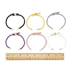 6 Stück 6 Farben Nylonschnüre Armbandzubehör passend für Verbindungsanhänger&nbsp;AJEW-FS0001-39