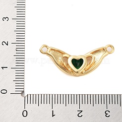 Gestell Messing micro ebnen Zirkonia Anhänger&nbsp;KK-B097-05G