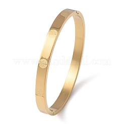 Bracelets à charnière en acier inoxydable 304 pour femmes&nbsp;BJEW-B161-11G-01